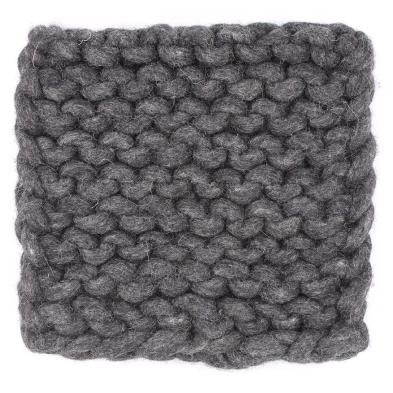 Square 1 Piece Coaster, Charcoal