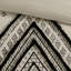 Housse de couette 85% coton, 15% lin avec garniture en chenille pour lit grand et multicolore