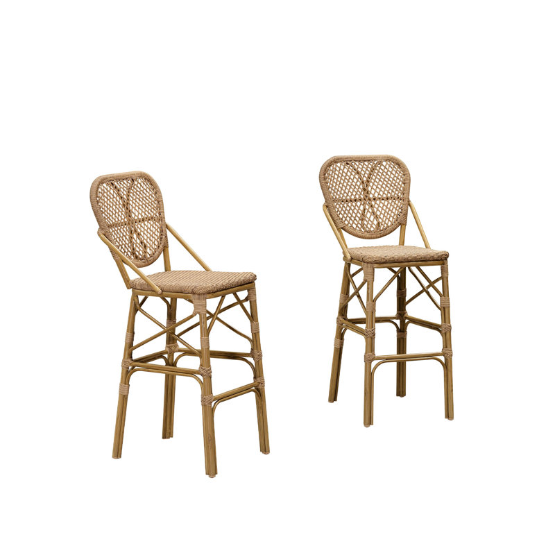 Tabouret de bar d'extérieur Alfanette 29,53, Brun