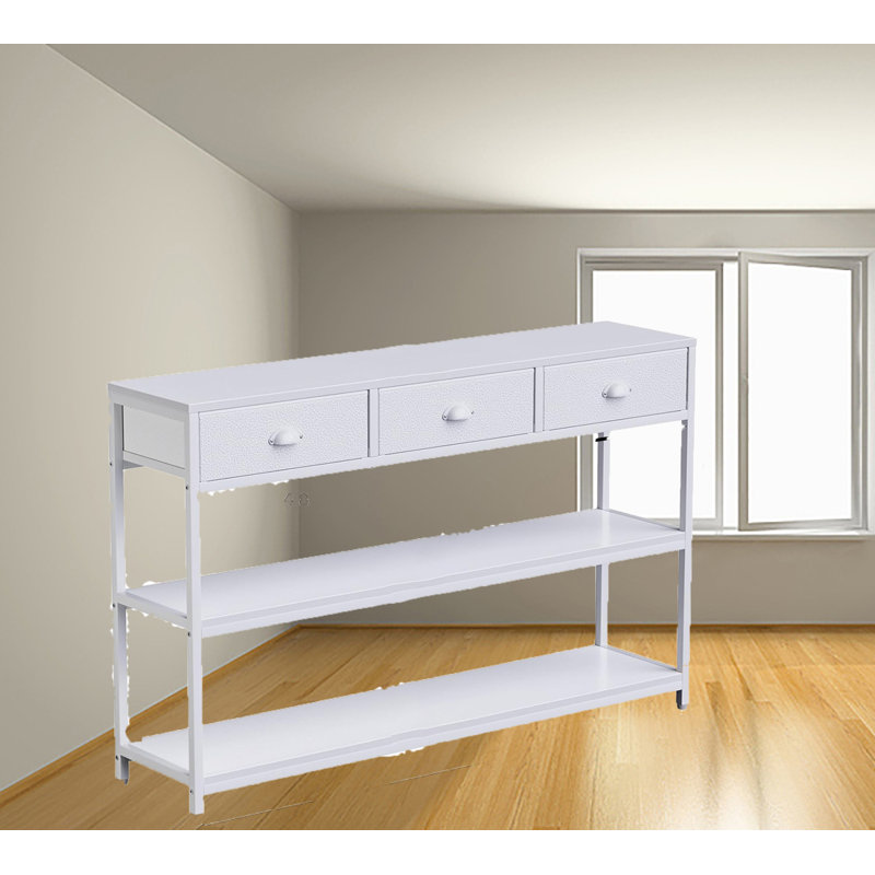 Console Sofa Table, White