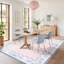 Tapis à motif d'oiseaux botaniques rétro 5 x 7 pi - Tapis d'intérieur lavable pour le salon, la chambre à coucher, la salle à manger sous la table