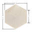 Tuile de marbre hexagonal, marbre blanc