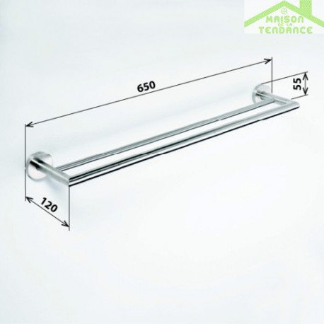 2 Wall Towel Rail