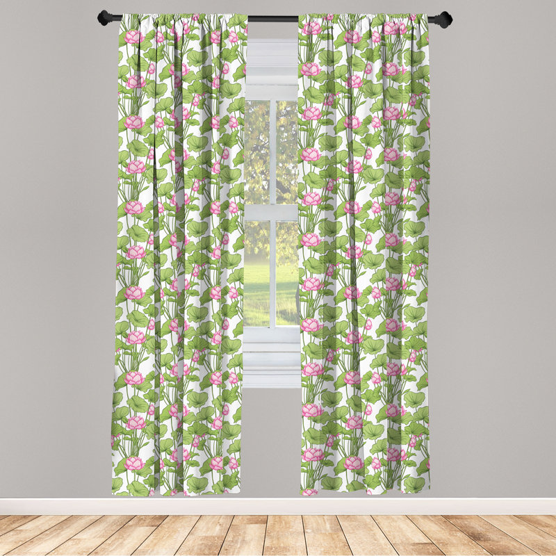 Rideaux 4 panneaux East Urban Home, L 56 po x L 95 po