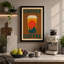Coffee and Mountains Mid-Century - Wrapped Canvas-328583639-328583632