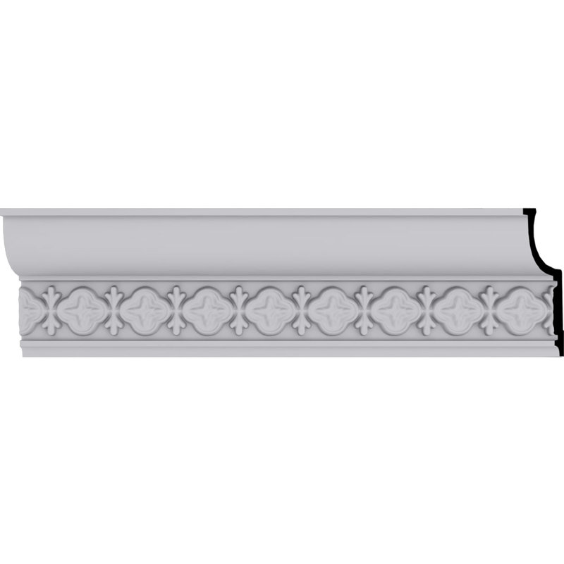 Amelia White Urethane Decorative Crown Moulding