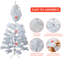 Arbre de Noël artificiel 6,5 pi avec 250 lumières à DEL blanc chaud et 818 branches, décoration de Noël pour le bureau du couloir-811277251
