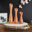Chandelle de table en bois 3 pièces-112509844