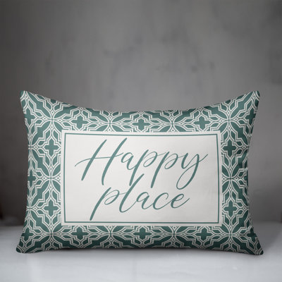 Geometric Outdoor Reversible Throw Pillow
