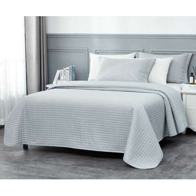  Microfiber 2 Piece Coverlet / Bedspread Set