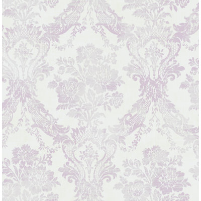 Seabrook Designs Chateau Damask Unpasted Wallpaper