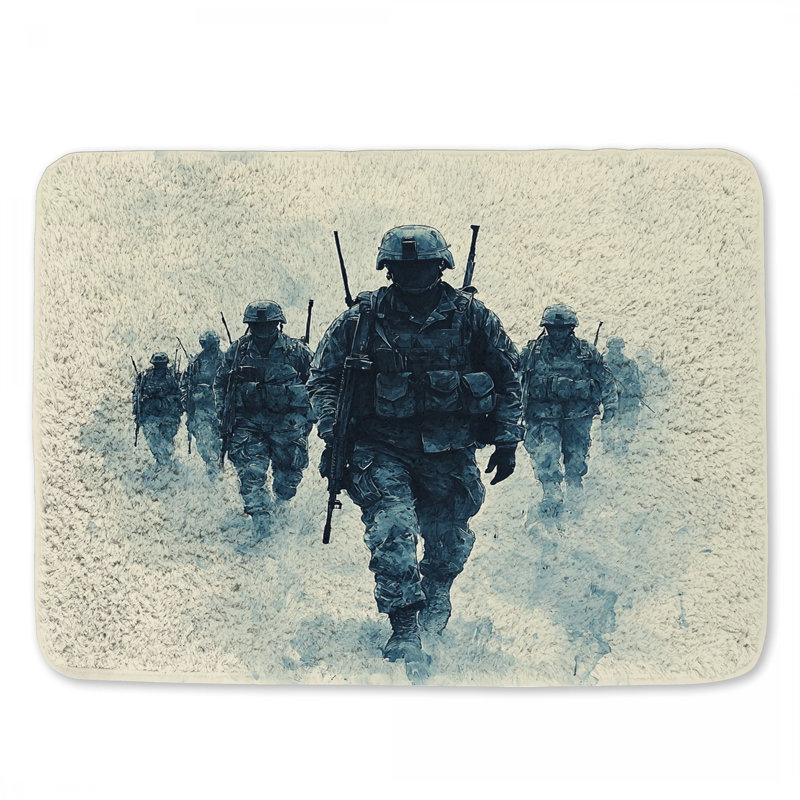 Tapis de bain Soldat, L 24 po x l 17 po
