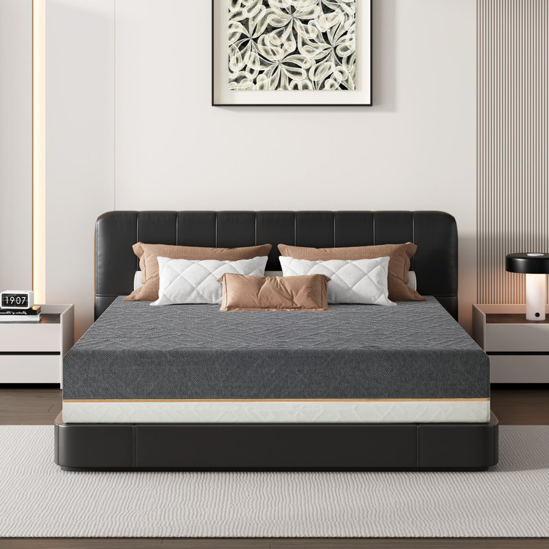 Memory Foam Mattress In A Box With Comfort Foam For Pressure Relief & Body Support & Cool Night Sleep,Green Tea Gel Infused Foam Mattress