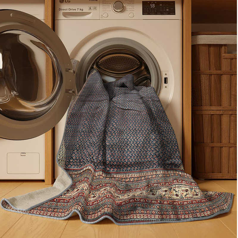 Tapis 100% traditionnel lavable à la machine 1853, Rectangle 3 pi x 5 pi