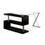 Folden L-Shaped Glass Top Computer Desk-813790374