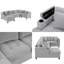 Canapé modulaire moderne en U avec rangement, ports USB et porte-gobelets-1348737093