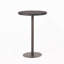 Table de bar d'extérieur ronde en rotin de polyéthylène de 26 po, Multibrown