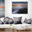 Magnifique coucher de soleil sur le lac Chudskoy - coussin décoratif imprimé Sea & Shore-29344265-89824613