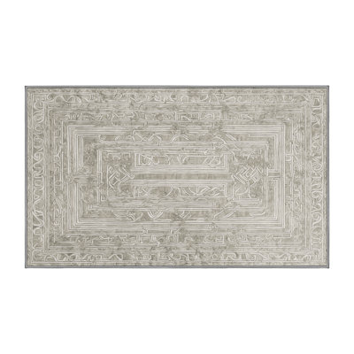 Machine Washable Gray Area Rug
