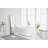 Rouidate 65'' x 28.3'' Soaking Acrylic Bathtub-108229768