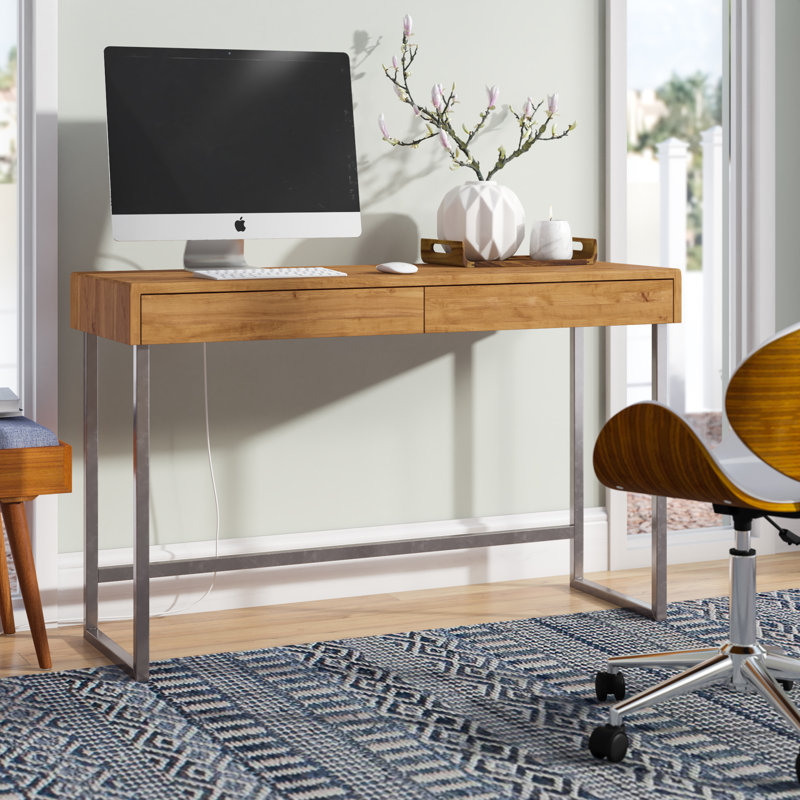 Lovern Solid Wood Writing Desk