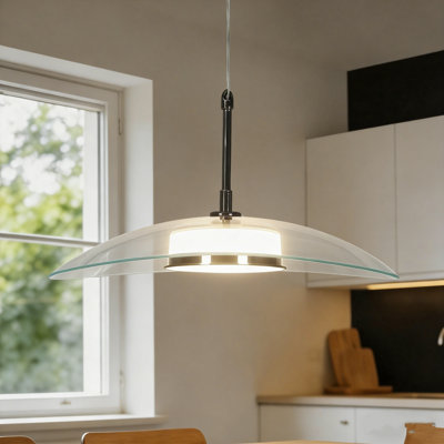Tinslie 14.2" Width 1 - Light Black LED Single Pendant