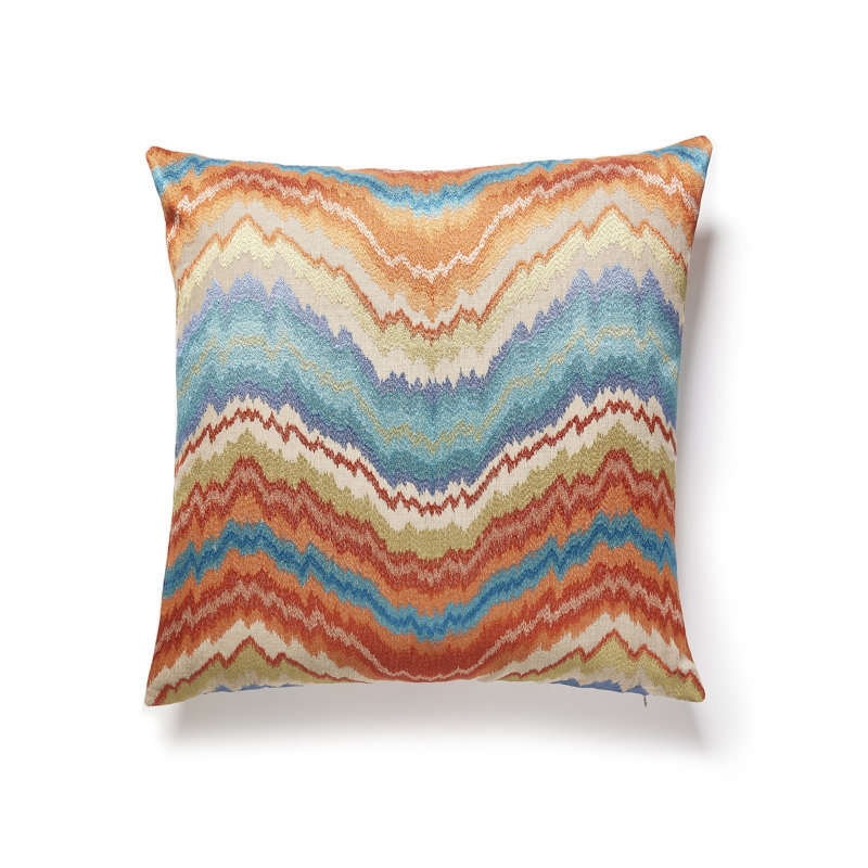 Bergamo Linen Square Pillow Cover & Insert, Spice Market