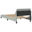 Cadre de lit vidaXL Gris clair 100x203 cm velours-97706081-97706087