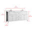 Meuble-lavabo double 72 po Aisa-405892927