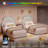 Twin Size Bed Frame with 4 Storage Drawers & LED Lights, Velvet Platform Bed with Rainbow Headboard-797836822