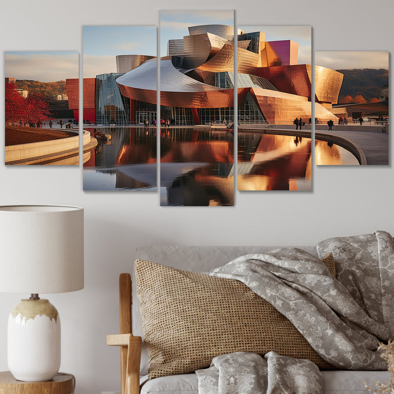Espagne, musée Guggenheim à Bilbaoin II - salon d'art mural en Espagne - 5 panneaux