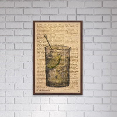 « vodka lime », impression encadrée