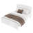 Full Size Solid Wood Platform Bed With Support Slats, Strong Structure, No Box Spring Needed, White Finish-1275926168-1275926175