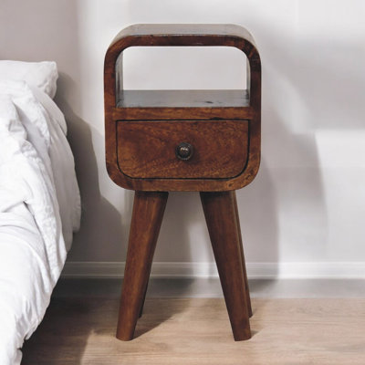 Gelsomina 20cm W Solid Wood Bedside Table