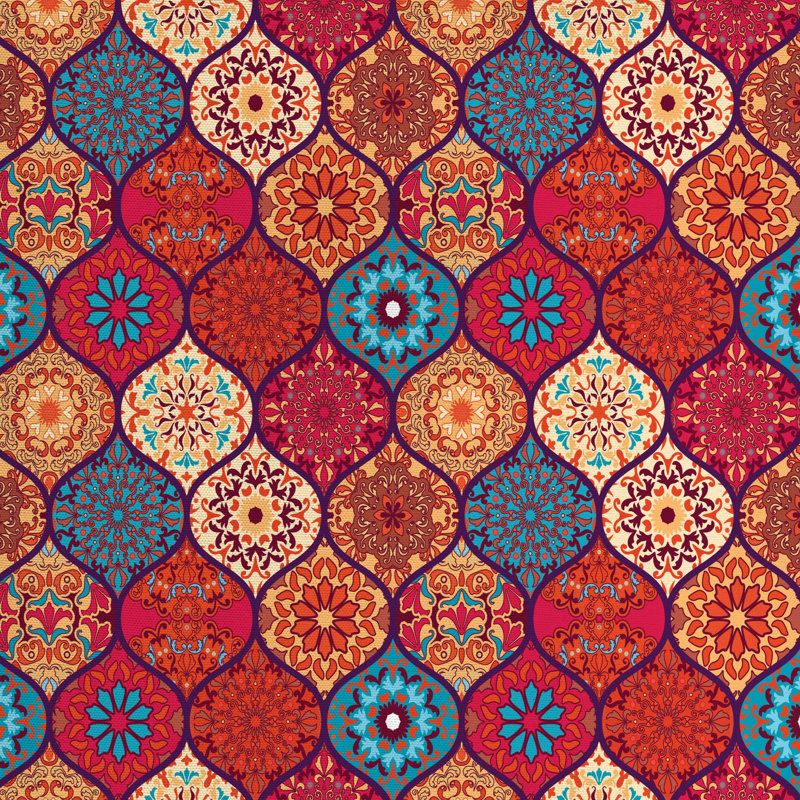 Tissu marocain, H 36 po x l 58 po x P 1 po