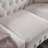 Chesterfield sofa beige linen fabric