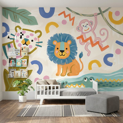 Adhésif mural Jungle Animals