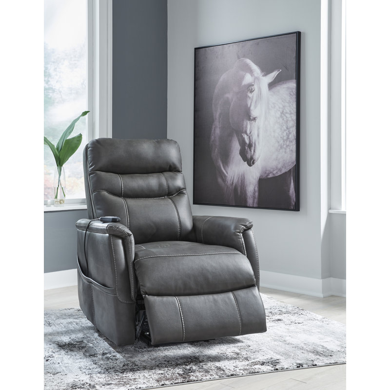 Fahncke Power Lift Recliner, Gray