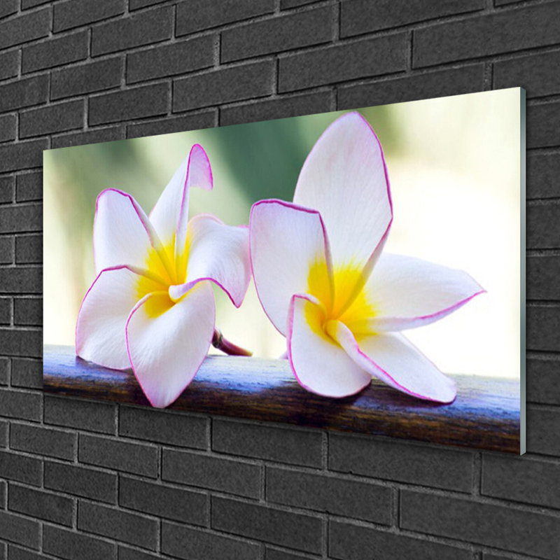Flowers Floral - Unframed Photograph on Glass