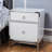 Modern White End Table