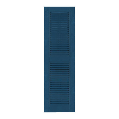Custom Louvered Shutter with Straight Top