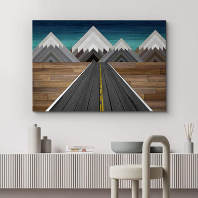 Reproduction d'art sur bois Western