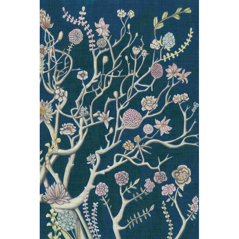 " Indigo Night Chinoiserie II " by Naomi McCavitt, 36" H x 24" W  