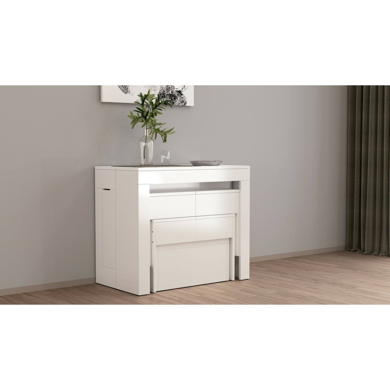 Nazish 4 - Person Dining Set, Glossy White