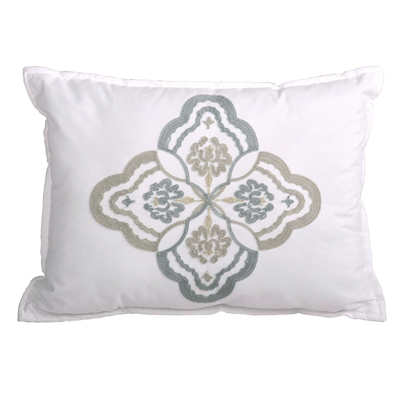 Tivoli Blue and Beige Reversible Microfiber Queen Quilt Set