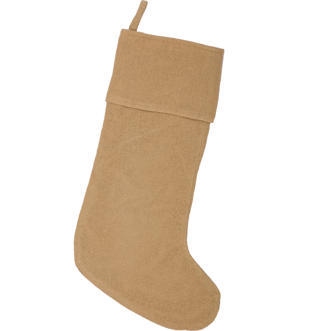 Festive Finds Burlap Stocking VHC Brands 