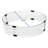 5 lb. 22 in. x 22 in. Round Glass Frame Guard Fire Pit Accessory