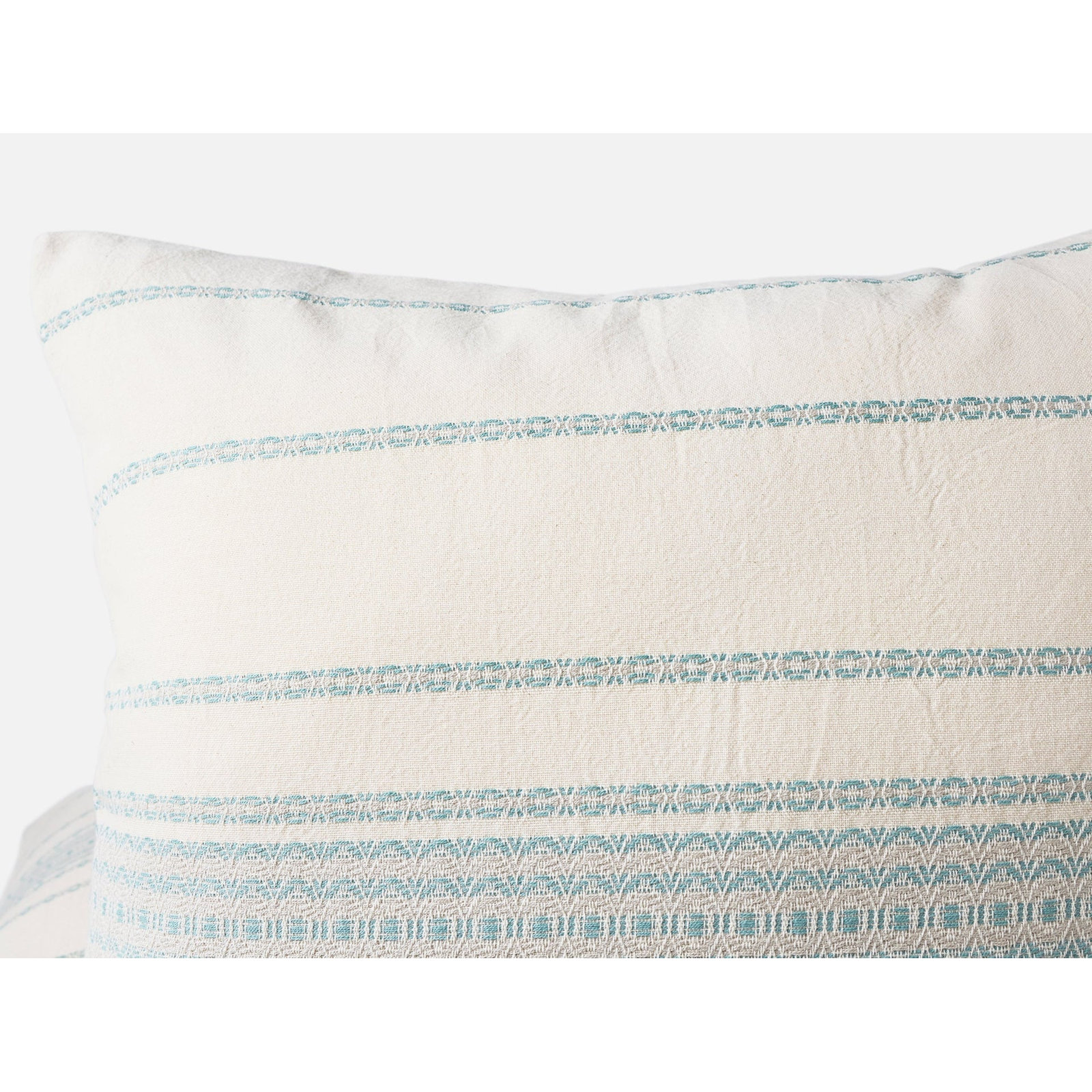 Rippled Organic Cotton Sham, Standard, Undyed/Surf