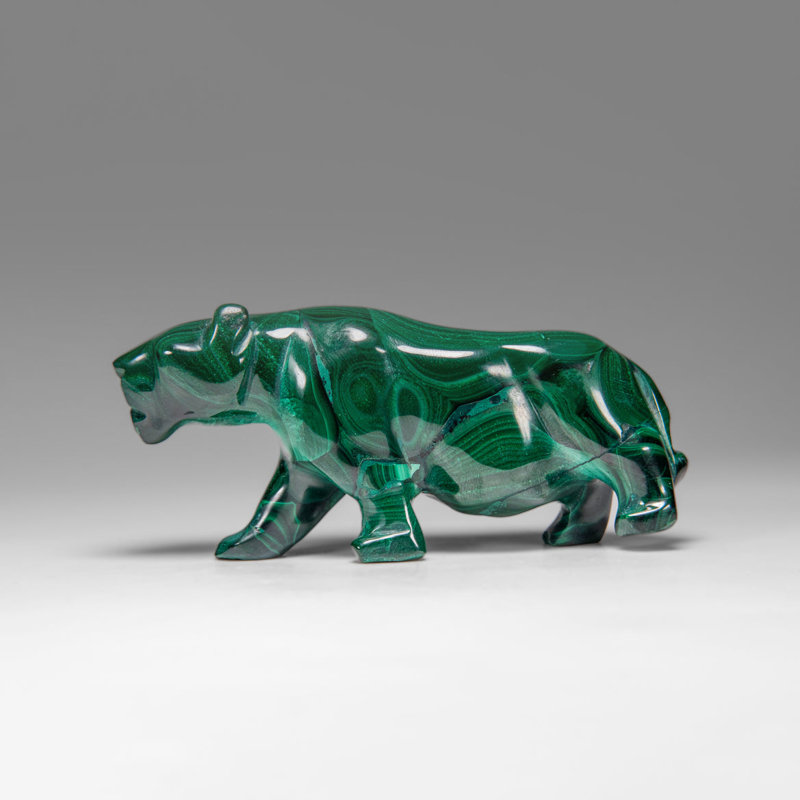 Malachite Gemstone Polished Decorative Carving