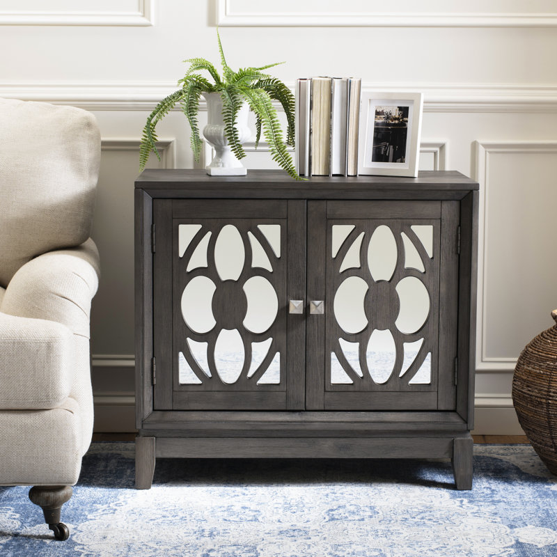 Glacaeu Accent Cabinet, Gray/Walnut